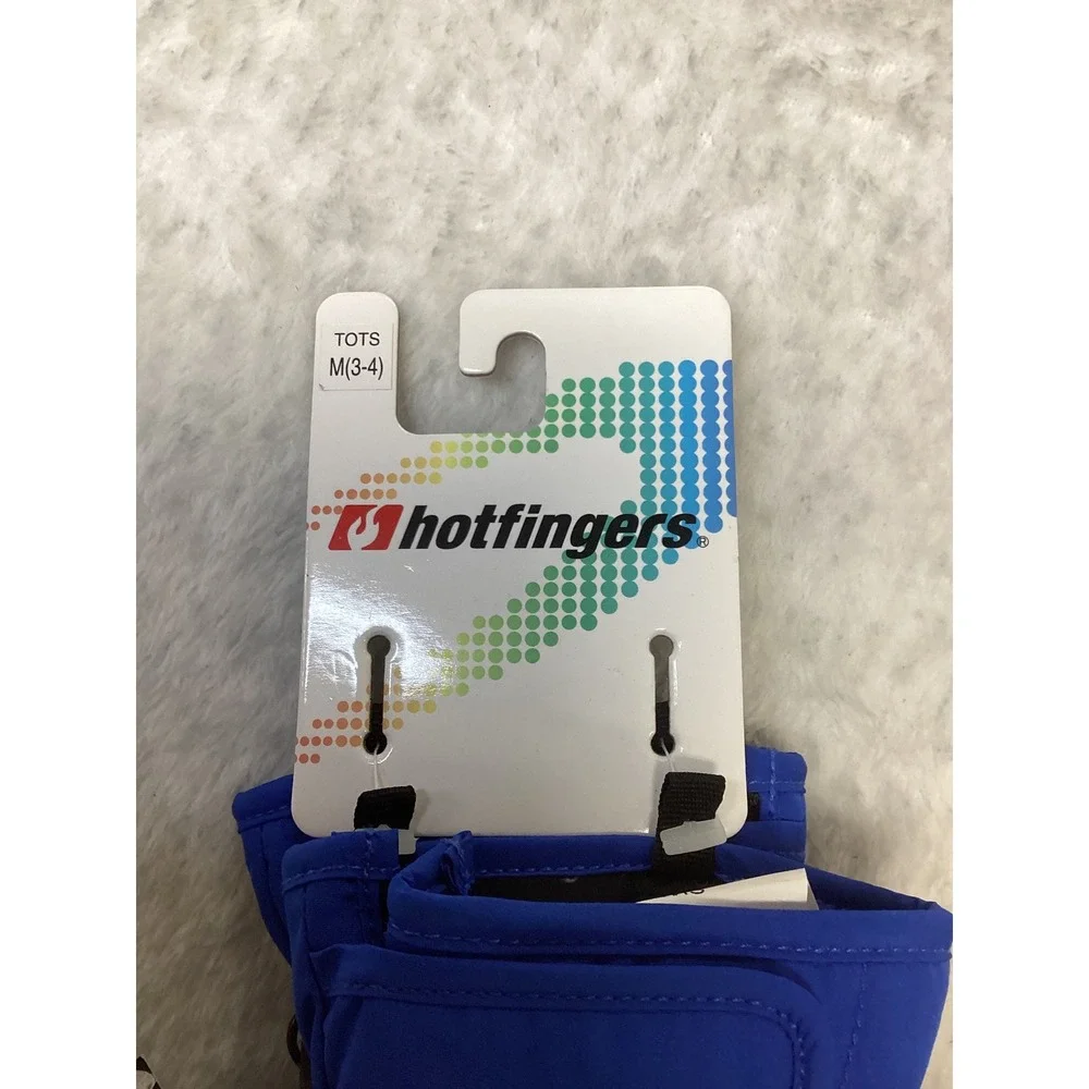 Hotfingers Zip N Slide Blue Toddler Mittens KC206T Size M 3-4 Waterproof New